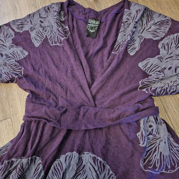 Lilikoi Deep Purple Top with Vibes - Picture 3 of 5